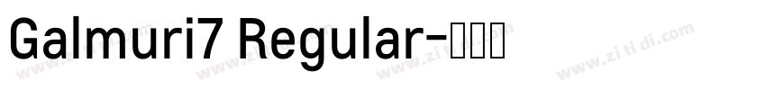 Galmuri7 Regular字体转换